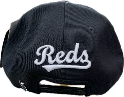 Cincinnati Reds Black Cap Puff Embroidered #2